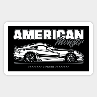 Dodge Viper GT (White Print) Magnet